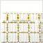 2mm thickness acrylic transparent quilting ruler 6.5*6.5 inch for tailoring #KPR5150