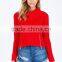 winter lady zip front cowl neck sweater knitting pattern