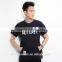 Wholesale plain couple short sleeve letter printing t-shirt with pocket 2016