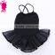 Plain Cotton Gymnastic Spaghetti Strap Kid Leotard Rompers Children Girls Summer Clothes