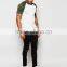 MGOO Cheap Price Raglan Short Sleeves Polo Off White Jersey Polo 100 Cotton Baseball T shirt