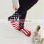 Wholesale Stripe USA Flag Custom Socks Manufacturer
