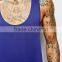vest with extreme racer back in blue, custom tank tops