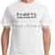 China manufacture 160gsm 100% Ring Spun Cotton Custom T shirt Printing