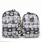 2015 new tide canvas printing backpack large middle school students light bag outdoor travel lady bag