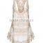 Free Shipping Women Beach Sexy Strap Sheer Floral Lace Beach Dress Embroidered Crochet Hippie Boho vestidos Mini Dress