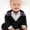 China supplier gentleman long sleeve baby romper