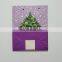 Recyclable decoration custom Christmas shopping paper bag with led light