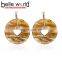 High Quality New Design Acetie Acid Jewelry Women's Acrylic Acetate drop circle Earrings