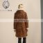 Leopard Printed Fur Garment New Brand Sheepskin Fur Long Jacket Morden Fashion Sheep Fur Overcoat