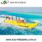 PVC Tarpaulin Inflatable Banana Boat Flying Fish for Sale, 3 persons Inflatable water banana boat flyfish raft