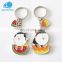 China wholesale custom made Metal key ring Christmas gift key chains cute key chain