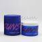 Matte Blue Color PET Plastic 300g 500g Cosmetic Pot Hair Product Cream Jar