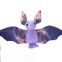 Purple galaxy bat plush toy