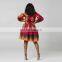 2020 new arrivals translucent outer clothing  Asymmetrical Neckline women casual dresses