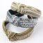 Beaded Knot Head Bands Women's Hair Accessories Fashion Hairbands Blue Gold Rhinestone
