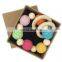 Crochet Bead Teething Ring Set Untreated Beech Teether with Organic Toy Wood Bracelet Baby Mom Kids Wooden Teether Bangle