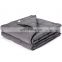Soft touch cooling queen size 48*72 inches 100% natural cotton gray 15 lbs weighted blanket