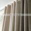 Wholesale cheap modern nordic simple style solid thick cotton linen hotel room ready made blackout curtains