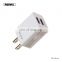 REMAX Micro  Usb Adapter Quick Fast Charging Dual USB Adapter Data Cable Charger