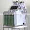 Popular portable H2O2 small bubble hydra water Microdermabrasion 6 in 1 blackhead removal skin lifting facial care machine