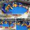 Human Size Water Roller Ball Pools Blow Up Orange Garden Inflatable Swimming Pool For Family