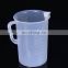 Measuring Jug 250-1000mL Graduated Beaker Clear White Plastic Cup