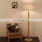 Wholesale price Sample design Floor Lamp with wooden rattan wicker floor standing lights from Zhongshan lighting factory