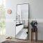 Simple design without borde rectangle  floor stand bedroom dressing mirror