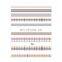 JOYFUL 517-526 flower classic mesh striped 3d adhesive nail stickers black and white color decals
