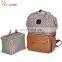 OEM PU fashion waterproof mummy baby bag with large storage pocket