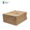 Custom brown kraft paper shopping bag portable takeaway packaging bag