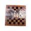 Factory Custom 3 in 1 Wooden Chess Backgammon Checkers Travel Games Chess Set Board Draughts Entertainment Christmas Gift