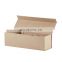 Bespoke luxury brown kraft magnetic closure wine glass bottle gift packing box