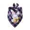 Hot sale new fashion style cute soft printing sublimation 100% organic cotton cat bandana gots