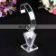 Retailer Shop Counter Top Watch Holder Clear Acrylic C Shape Watch Display  Stand