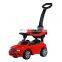 China Luxury Convertible Kids 4 in 1 Ride On Push Car with handle and Rocking Chair and surrounds protected baby swing car