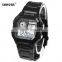 SHHORS 0300B Low Cost Men's Square Digital Watch Rubber Strap Light Display Chronograph Watch