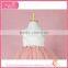 Tutu halter top light soft pink satin dress fluffy voile girl's dress children frocks designs