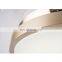 Modern Nordic Hidden Gold Ceiling Fan Lamps LED with 4 Retractable Acrylic Blades Lighting Ceiling Light Fan for Living Room