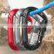 JRSGS 12KN Climbing D-Ring Snap Hook with Screwgate Heavy Duty Aluminium Alloy Carabiner Clip