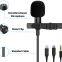 Lavalier Lapel Microphone Kit Clip-on Omnidirectional Condenser