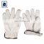 Straight Thumb Color Binding Plain Style Leather Gloves for Wholesale Purchase