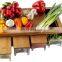Large Size Organic Bamboo cutting board 4 Tray Plastic Drawers Chopping Board With containers Compartment Storage Bamboo Lids