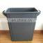 65 Liter Pull Out Plastic Trash Can PP Kitchen Black Recycling Garbage Bin