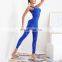Tik Tok Hot One Piece Fitness Jumpsuit Gym Wear Yoga Bodysuit Sexy Back Hollow Out Mesh Workout Playsuit For Women