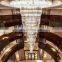 Custom large wedding hotel lobby chandelier modern luxury banquet flush mount crystal chandelier