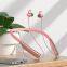 Heavy Bass Bluetooth Earbuds with Fast Charge Long Life Calfskin Neckband for Sports Wired Music Earphones & Headphones
