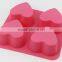 Star and Heat Shaped Green Jello Mold