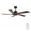 52inch Ceiling Fan With Solid Wood Blades Remote Cotroller Ceiling Fan With Light